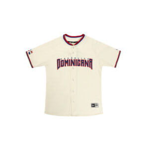 Jersey Rep. Dom. Blanco Hueso Marca New Era.