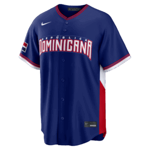 Dominican Republic Baseball Nike Royal 2026 World Baseball Classic Road Stadium Jersey